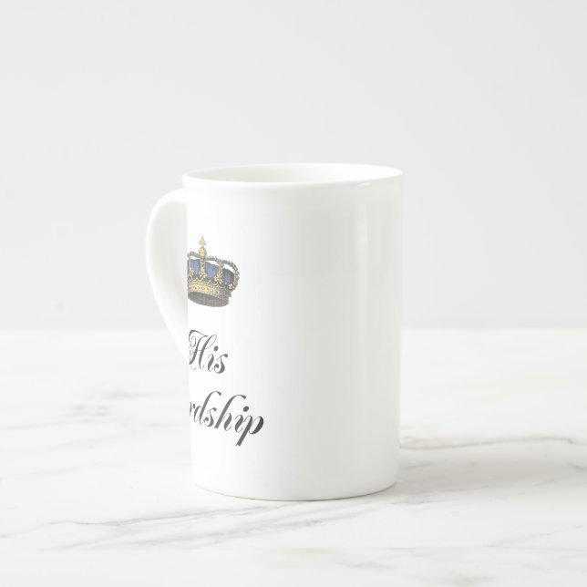 Hans Herrlighet Benporslin Mugg (Framsida vänster)