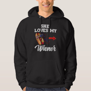 Hans & Hers Naughty USA Outfit Matching Par 4:e Hoodie