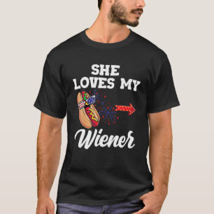 Hans Hers Naughty USA Outfit Matching Par 4th o T Shirt