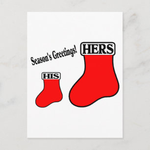 Hans Hers Stockings Vykort