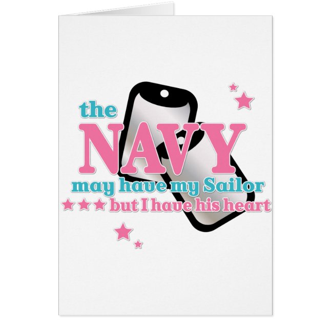 Hans hjärtamarin hälsningskort (Framsidan)