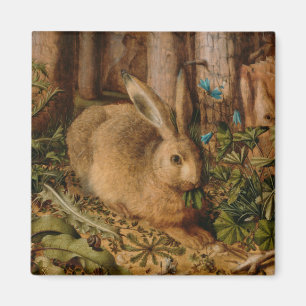 Hans Hoffmann A hare i skogen Magnet