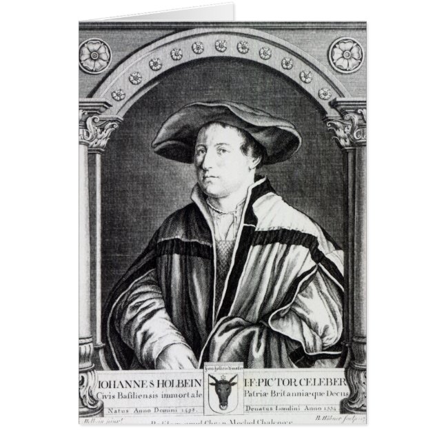 Hans Holbein det mer ung Hälsningskort (Framsidan)