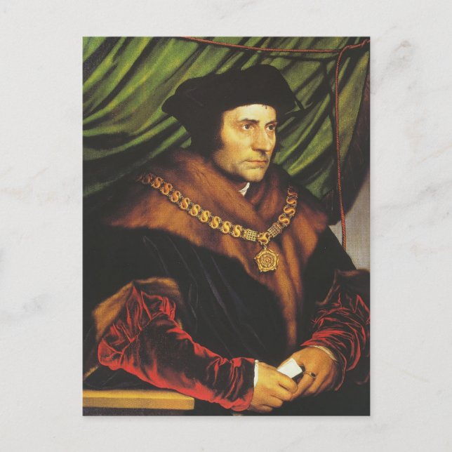 Hans Holbein - Porträtt från Herr Thomas More Vykort (Framsida)