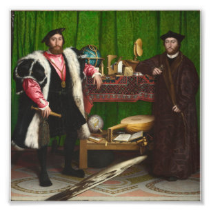 Hans Holbein The Younger - ambassadörerna Fototryck