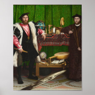 Hans Holbein The Younger - ambassadörerna Poster