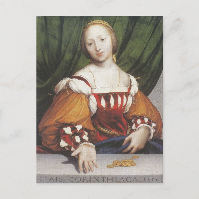 Hans Holbein the Younger- Lais Corinthiaca Vykort (Framsida)