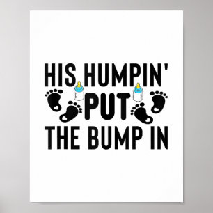 Hans Humpin satte i Gravid ett meddelande. Poster