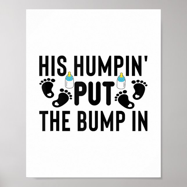 Hans Humpin satte i Gravid ett meddelande. Poster (Framsidan)