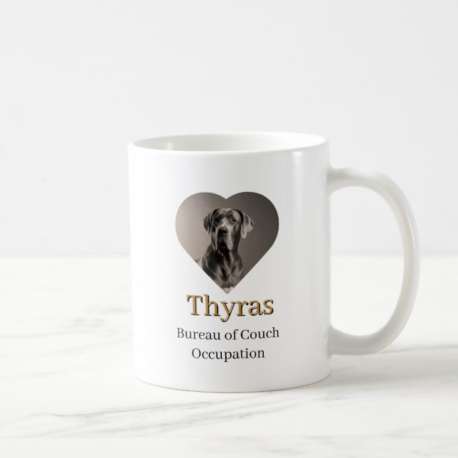 Hans Hundliga Majestät Grand Danes Mugg (Höger)