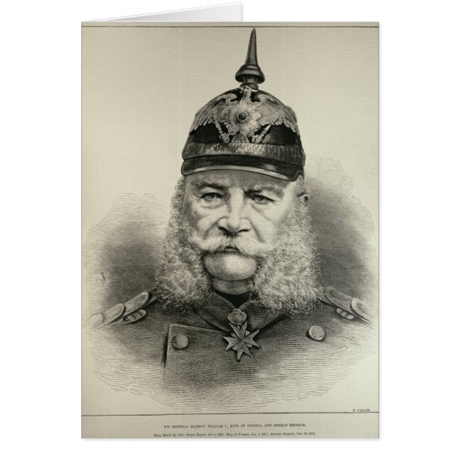 Hans imperialistiska majestät William mig Hälsningskort (Framsidan)