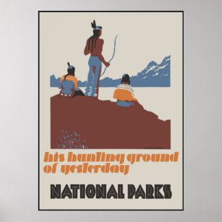 Hans jaktmarker i Parker i går Poster