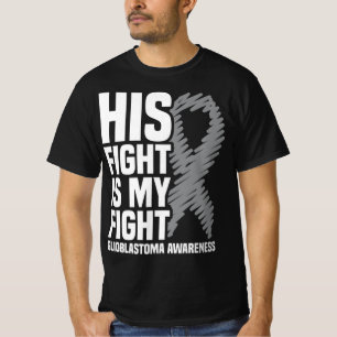 Hans kamp är min Grått Ribbon GBM Glioblastoma T Shirt