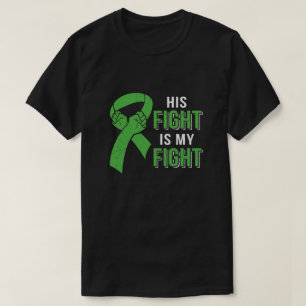 Hans kamp är min Grönt Lamphoma Liver Cancer T Shirt