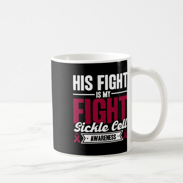 Hans kamp är min jakt på kännedomen om sicklecelle kaffemugg (Höger)