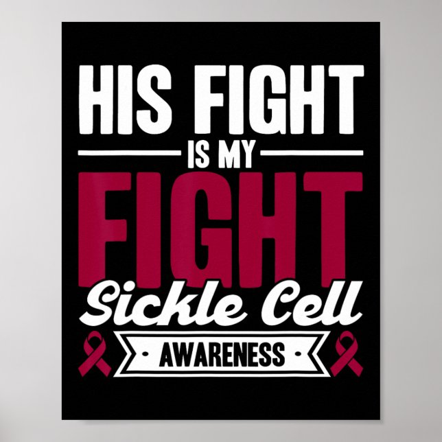 Hans kamp är min jakt på kännedomen om sicklecelle poster (Framsidan)