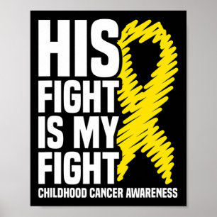 Hans kamp är min kamp band barncancer medvetenhet poster