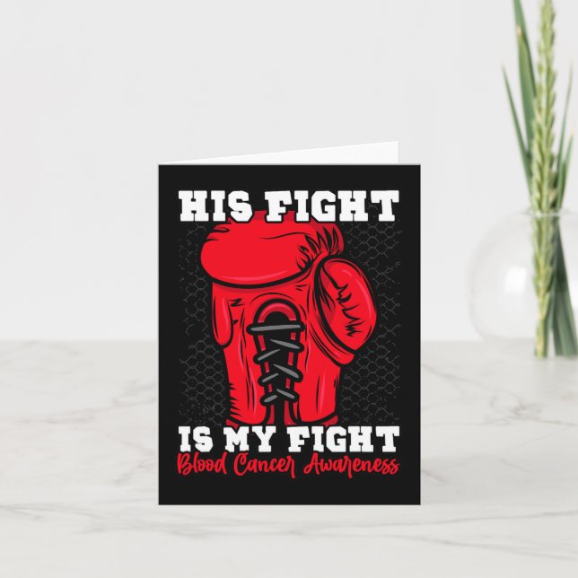 Hans kamp är min kamp. Boxing Boxer Blood Cancer A Kort (Framsida)