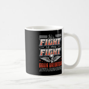 Hans kamp är min kamp Brain Aneurysm Awareness Gra Kaffemugg
