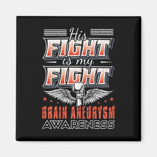 Hans kamp är min kamp Brain Aneurysm Awareness Gra Magnet