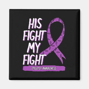 Hans kamp är min kamp Epilepsi Anfall Lila band Magnet