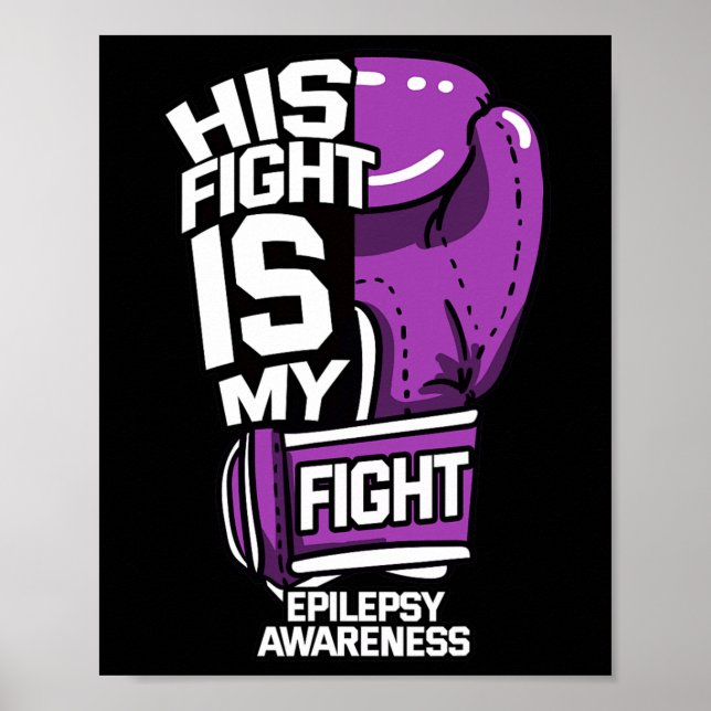 Hans kamp är min kamp Epilepsi Anfall Neurologisk Poster (Framsidan)