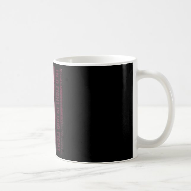 Hans kamp är min kamp för hjärnans medvetande 2 kaffemugg (Höger)