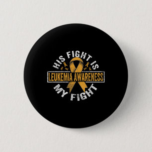 Hans kamp är min kamp Leukemia Awareness 4 Knapp