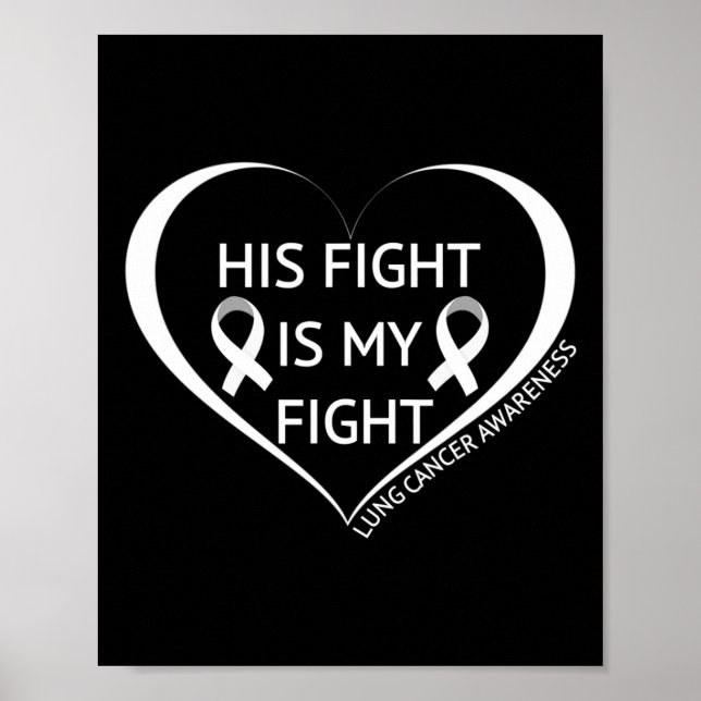 Hans kamp är min kamp Lungcancermånaden  Poster (Framsidan)