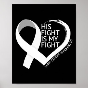 Hans kamp är min kamp Lungcancermånaden Poster