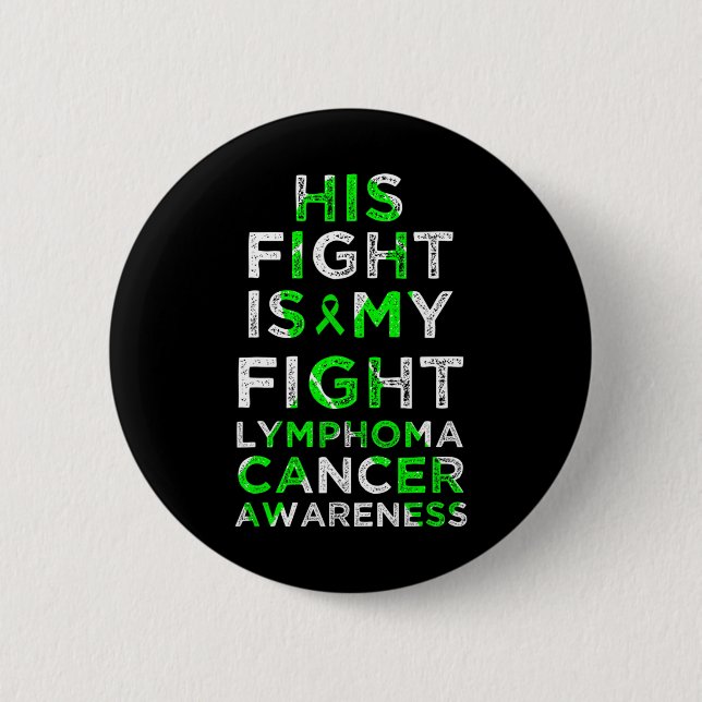 Hans kamp är min kamp lymfom blodcancer medvetenhe knapp (Framsida)