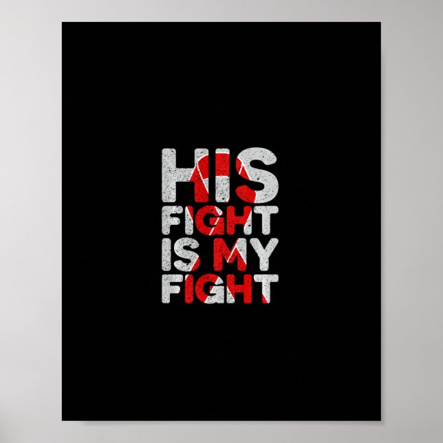 Hans kamp är min kamp Medfödd hjärtfel-stöd Poster (Framsidan)
