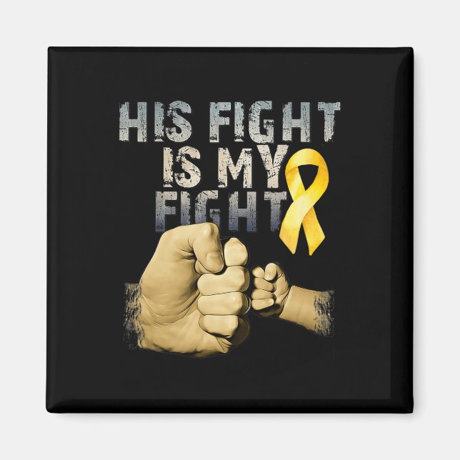 Hans kamp är min kamp Medvetenhet om barncancer G Magnet (Framsidan)