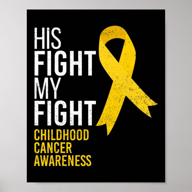 Hans kamp är min kamp Medvetenhet om barncancer G Poster (Framsidan)