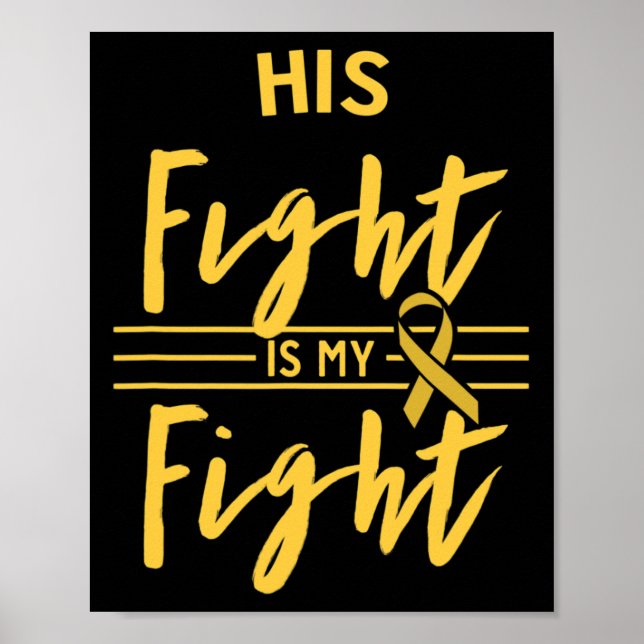 Hans kamp är min kamp Medvetenhet om barncancer  Poster (Framsidan)