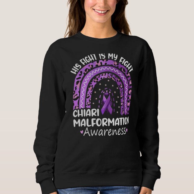 Hans kamp är min kamp mot Chiari Malformation Awar T Shirt (Framsida)