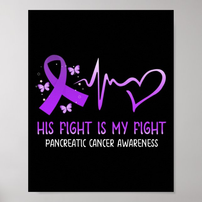 Hans kamp är min kamp mot den nationella pankreasc poster (Framsidan)