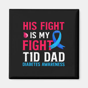 Hans kamp är min kamp mot diabetes typ 1 T1d Pappa Magnet