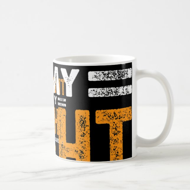 Hans kamp är min kamp mot leukemi, medvetandegöran kaffemugg (Höger)