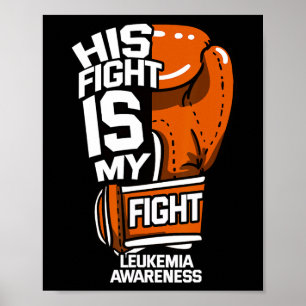 Hans kamp är min kamp mot leukemi, medvetandegöran poster