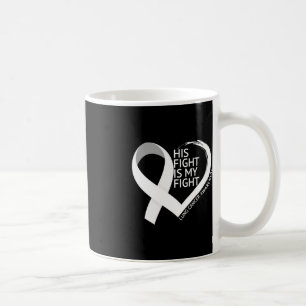 Hans kamp är min kamp mot Lung Cancer Awareness Må Kaffemugg