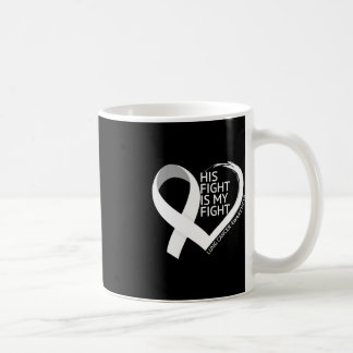 Hans kamp är min kamp mot Lung Cancer Awareness Må Kaffemugg