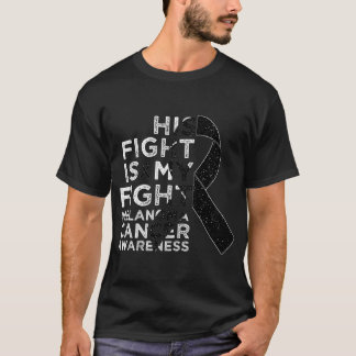 Hans kamp är min kamp mot Melanoma Skin Cancer Awa T Shirt