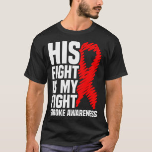 Hans kamp är min kamp mot rött banderoll. t shirt