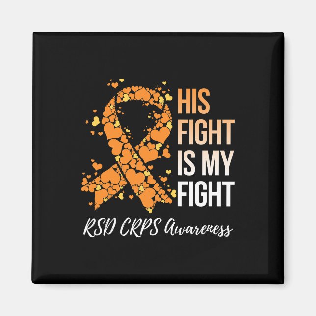 Hans kamp är min kamp mot RSD Crps Awareness 1 Magnet (Framsidan)