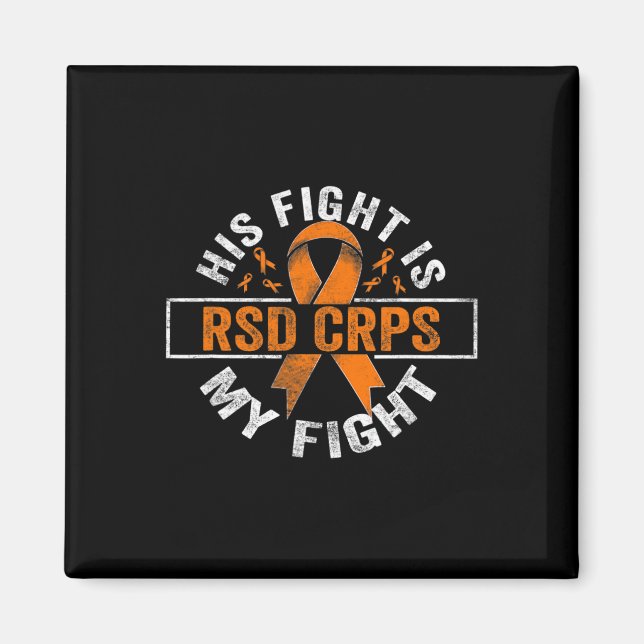 Hans kamp är min kamp mot RSD Crps Awareness 2 Magnet (Framsidan)