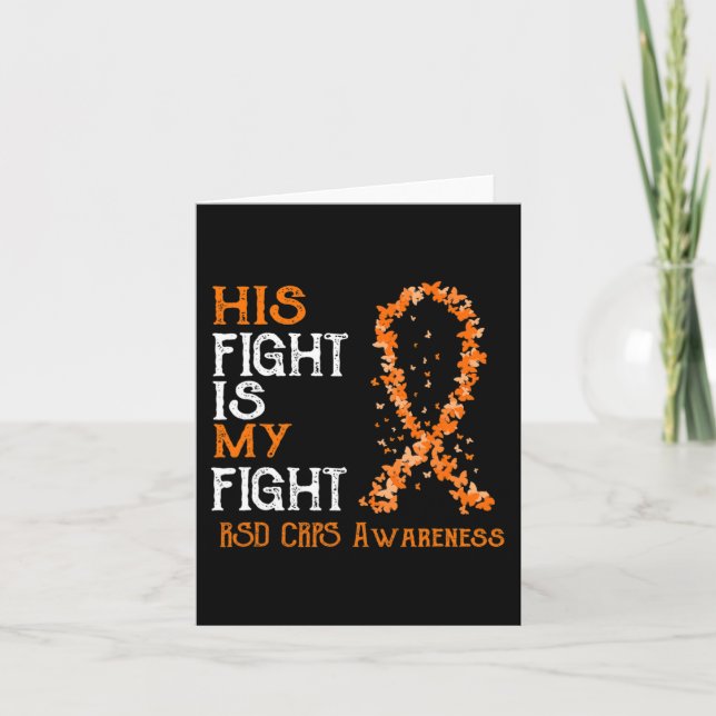 Hans kamp är min kamp mot RSD CRPS Awareness 3 Kort (Framsida)