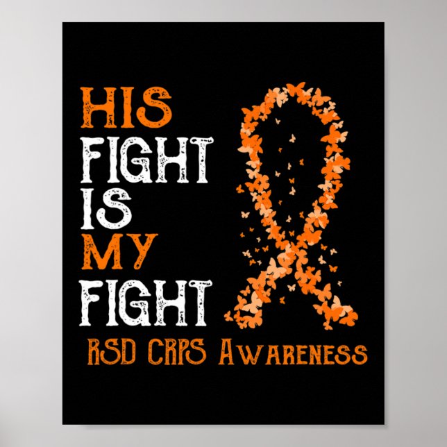 Hans kamp är min kamp mot RSD Crps Awareness 3 Poster (Framsidan)