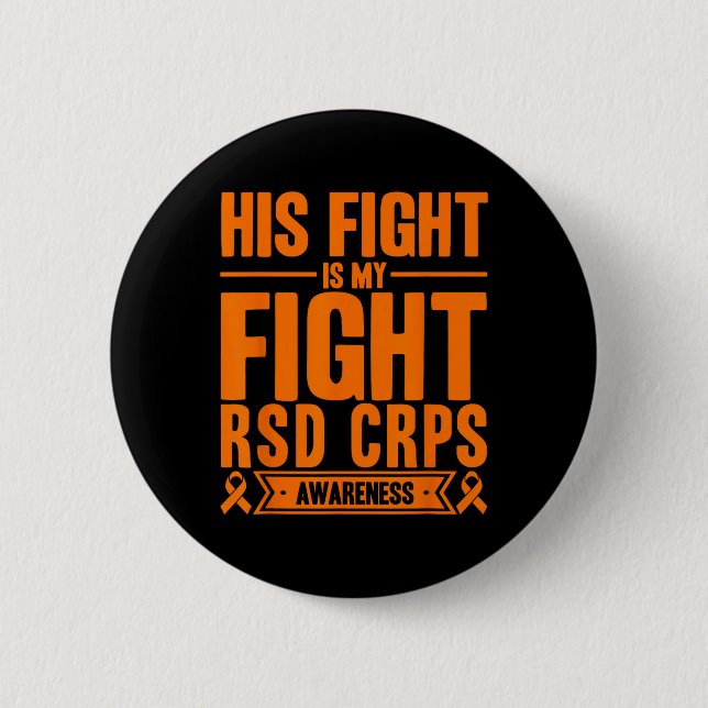 Hans kamp är min kamp mot RSD Crps Awareness 4 Knapp (Framsida)