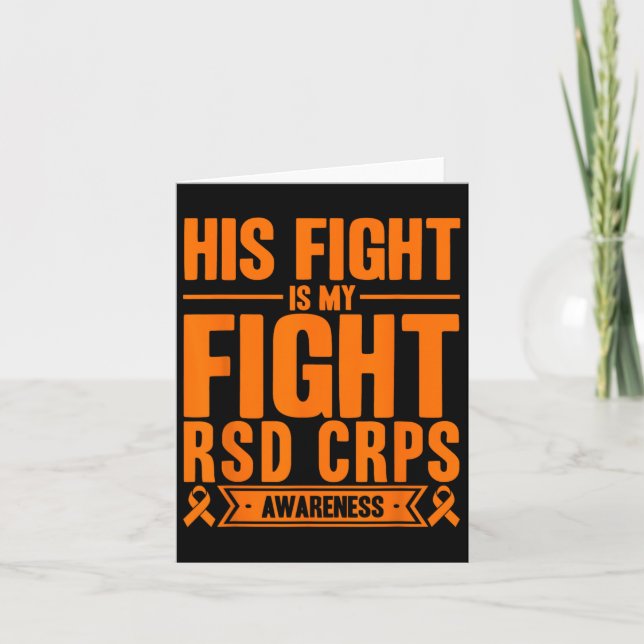 Hans kamp är min kamp mot RSD Crps Awareness 4 Kort (Framsida)